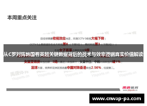 从C罗对阵韩国看英超关键数据背后的战术与效率逻辑真实价值解读 从C罗对阵韩国看英超关键数据背后的战术与效率逻辑真实价值解读